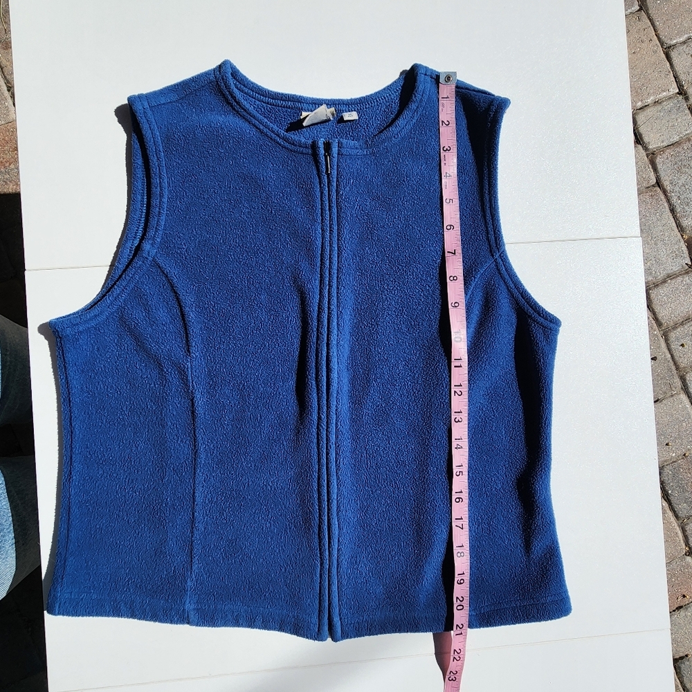 L.L. Bean Vintage Polartec Fleece Full Zip Vest Sz M - Picture 6 of 10